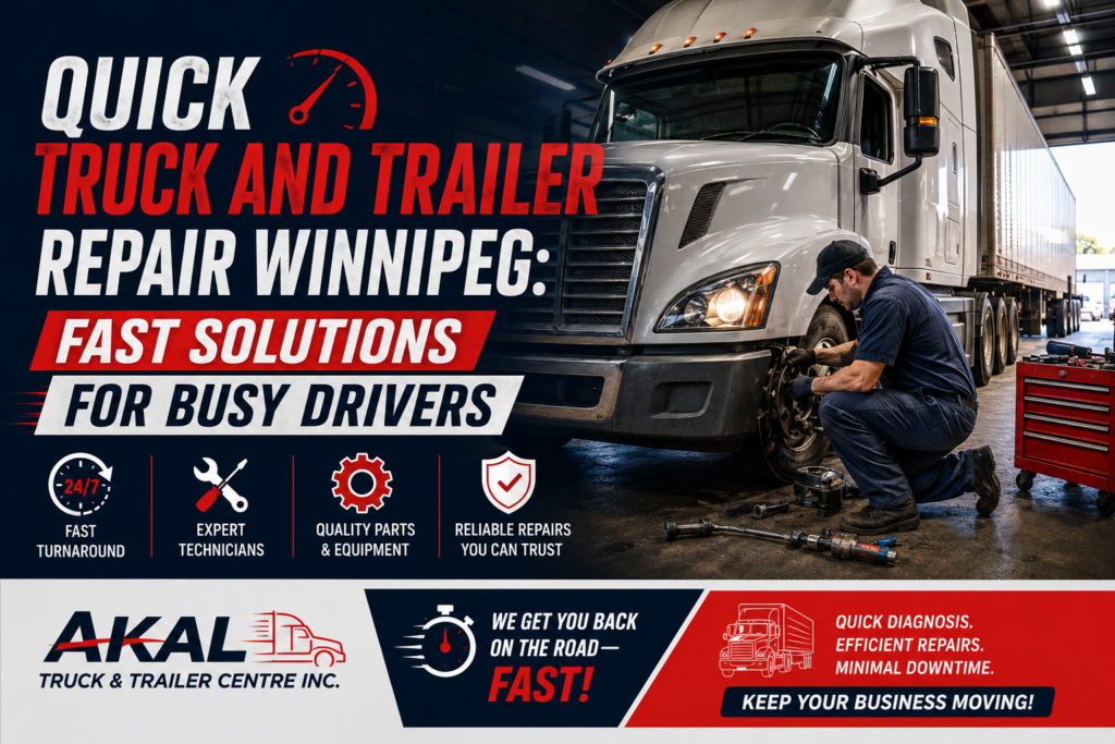 Quick Truck and Trailer Repair Winnipeg
