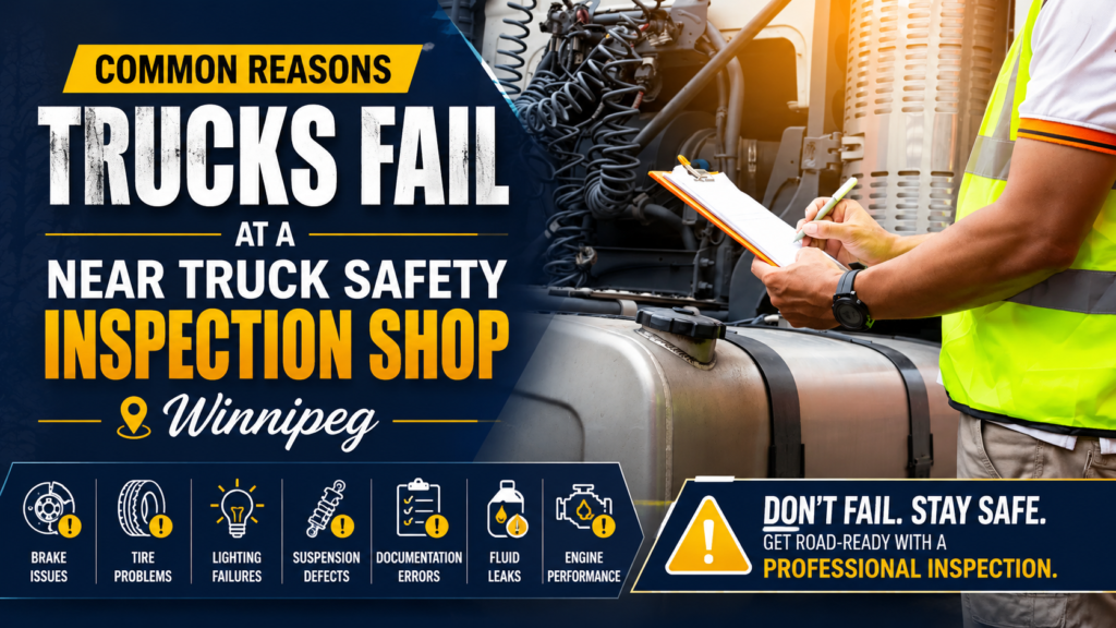 Truck tire inspection Winnipeg for commercial vehicle safety
