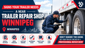 Signs your trailer needs repair at a Winnipeg trailer repair shop