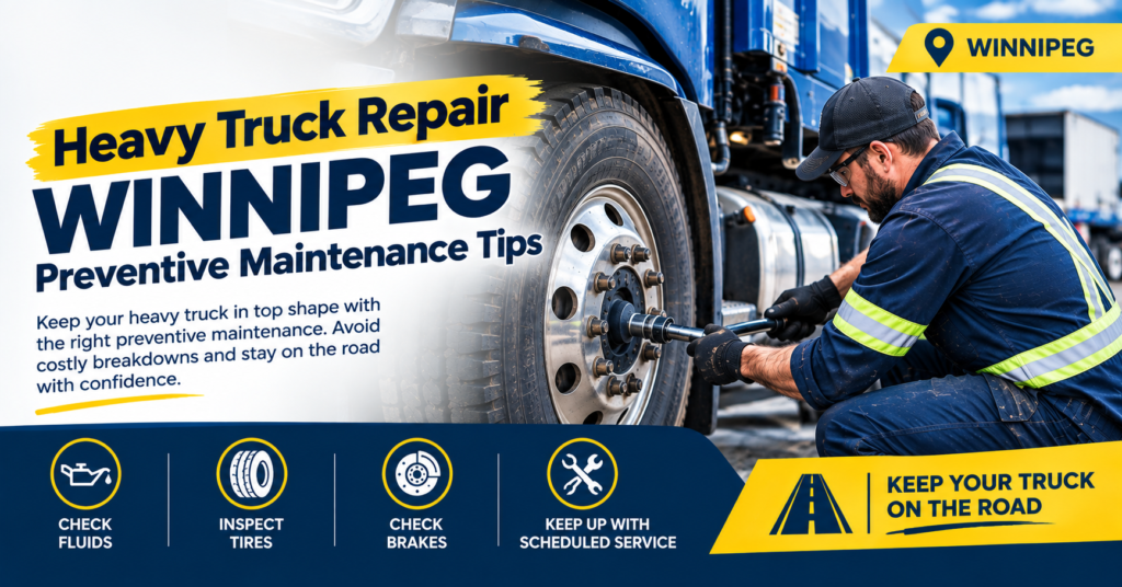 Truck Maintenance Checklist Winnipeg for Heavy Trucks