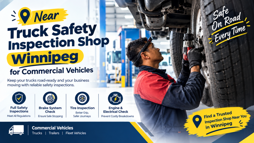Truck safety inspection near me in Winnipeg for commercial vehicles