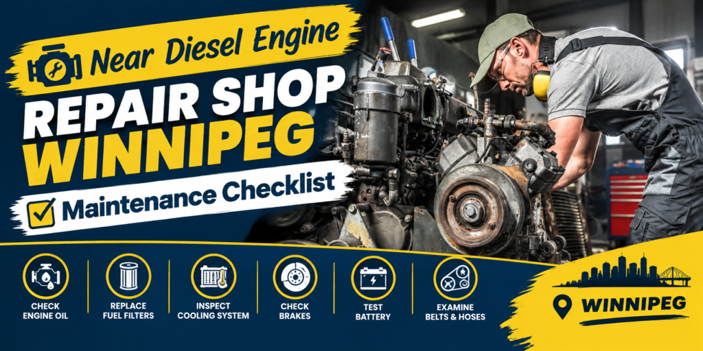 Diesel truck maintenance checklist Winnipeg for heavy-duty truck maintenance